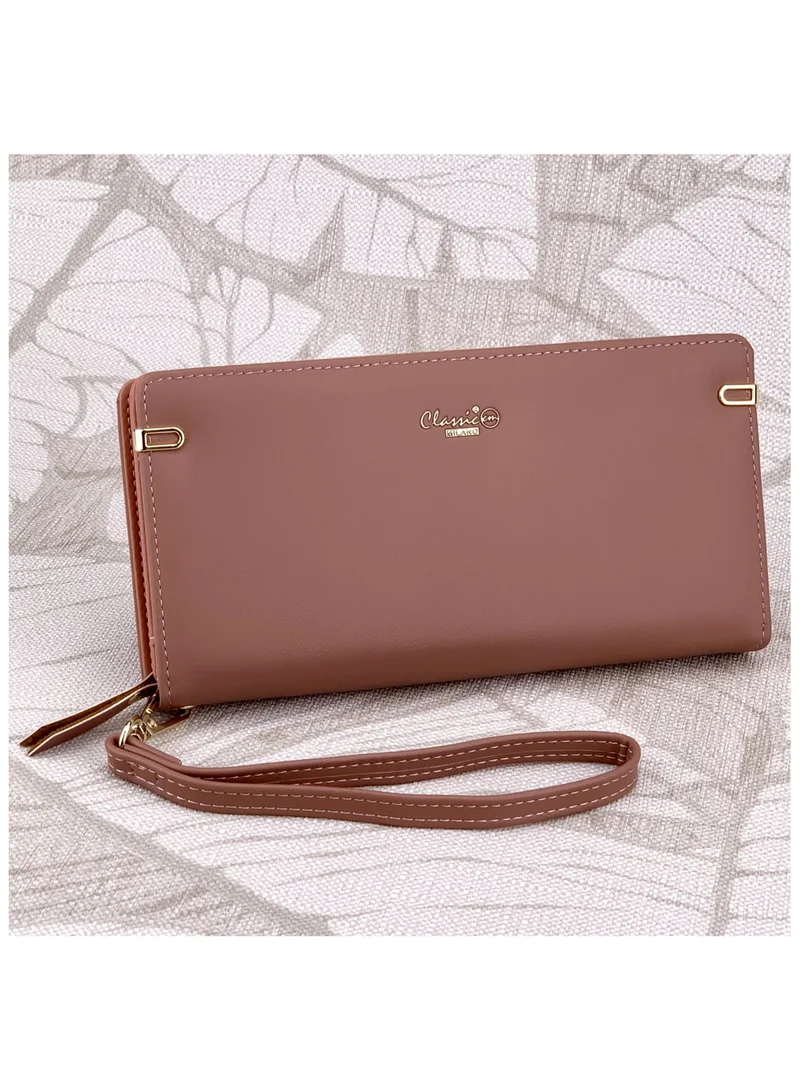 Classic Milano Classic Milano Premium Faux Leather Long Wallet for Women with Zipper Closure | Ladies Wallet Card Holder Purse | Slim Women's Wallet for Daily Use, Travel, and Gifting