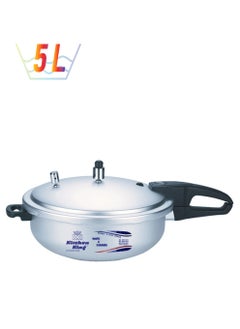 Kitchen King طنجرة ضغط ووك 2 في 1 من كيتشن كينج، بناء متين، يعزز الطبخ الصحي، مقابض مقاومة للحرارة، CGRS، مؤشر الضغط والتحكم، جسم ثقيل، سهل الفتح والإغلاق، 5 لتر  - Image 1