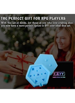 CZYY CZYY DND Dice Mold Silicone 7 Standard Polyhedral Sharp Edge Dice Slab Mould for D&D, Tabletop RPG  - Image 2