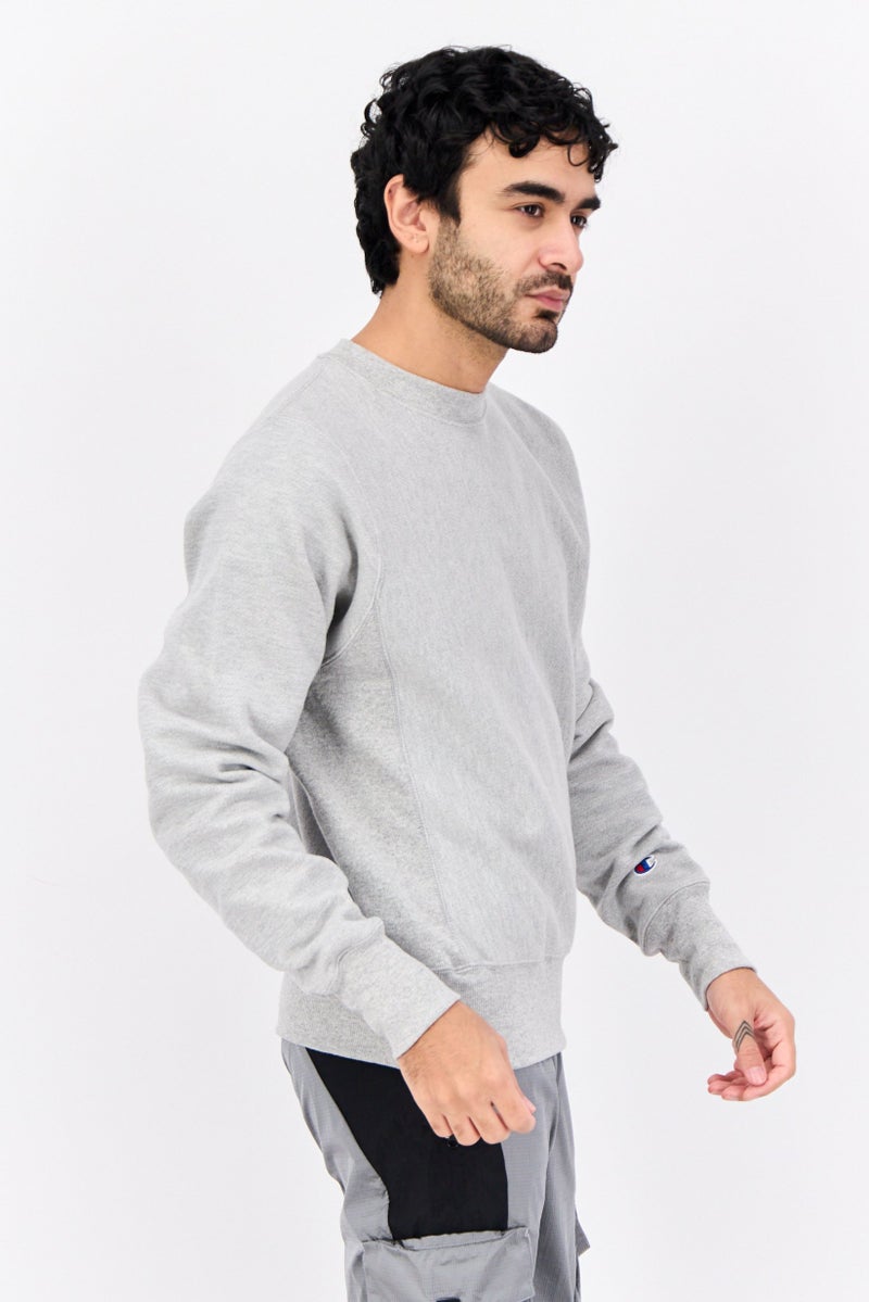 Champion Men Sportswear Fit Long Sleeve Outdoor Sweatshirts, Grey - Image 2