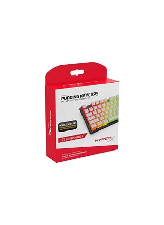HyperX Pudding Keycaps - Double Shot PBT Keycap Set with Translucent Layer, for Mechanical Keyboards, Full 104 Key Set, OEM Profile, English (US) Layout - White - pzsku/Z7F4A391958CFBA09445FZ/45/_/1732280586/dafabed8-ed45-475f-8aa7-3e286d0f9f87