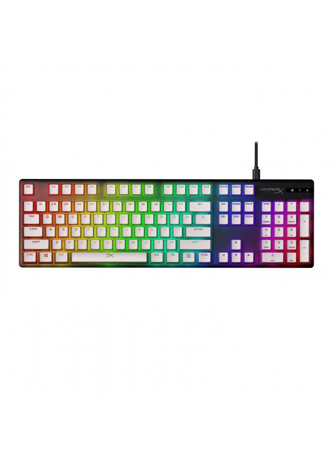 HyperX Pudding Keycaps - Double Shot PBT Keycap Set with Translucent Layer, for Mechanical Keyboards, Full 104 Key Set, OEM Profile, English (US) Layout - White
