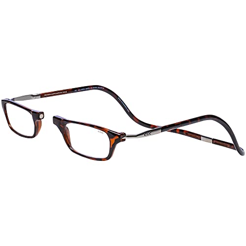 Clic Magnetic Reading Glasses for Men or Women, Computer Readers, Original Expandable (M-XL, Tortoise, 1.50 Magnification) - Image 1
