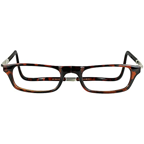 Clic Magnetic Reading Glasses for Men or Women, Computer Readers, Original Expandable (M-XL, Tortoise, 1.50 Magnification) - Image 2
