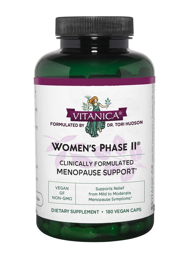 Vitanica Women'S Phase Ii Menopause Support Vegan 180 Capsules  - Image 1