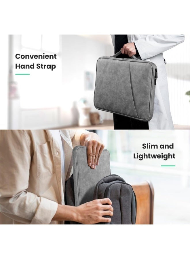 Arabest 13 Inch Laptop Sleeve Case for 13 inch MacBook Air M4/A3240 2025, M3/A3113, M2/A2681 M1/A2337, 13-inch MacBook Pro M2 M1 A2338 A2251 A2289, 13 inchs iPad Air M3 / Pad Pro M4 Computer Bag, Gray - Image 2