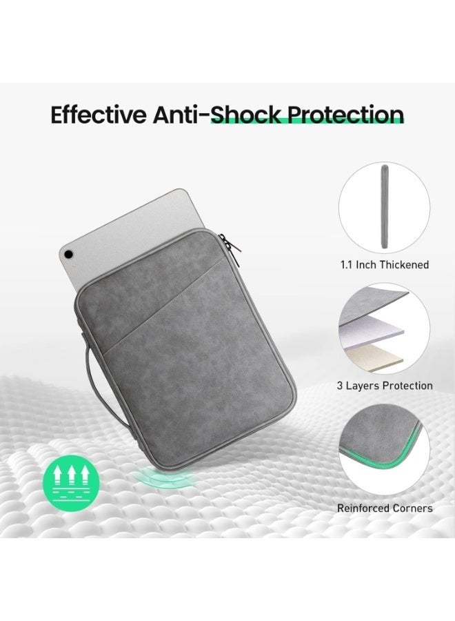 Arabest 13 Inch Laptop Sleeve Case for 13 inch MacBook Air M4/A3240 2025, M3/A3113, M2/A2681 M1/A2337, 13-inch MacBook Pro M2 M1 A2338 A2251 A2289, 13 inchs iPad Air M3 / Pad Pro M4 Computer Bag, Gray - Image 5