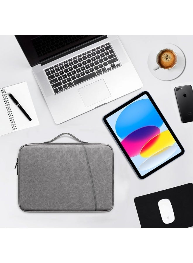 Arabest 13 Inch Laptop Sleeve Case for 13 inch MacBook Air M4/A3240 2025, M3/A3113, M2/A2681 M1/A2337, 13-inch MacBook Pro M2 M1 A2338 A2251 A2289, 13 inchs iPad Air M3 / Pad Pro M4 Computer Bag, Gray - Image 3