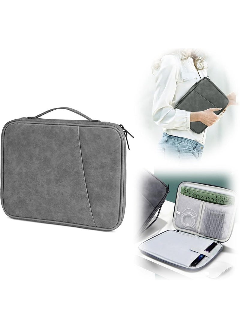 Arabest 13 Inch Laptop Sleeve Case for 13 inch MacBook Air M4/A3240 2025, M3/A3113, M2/A2681 M1/A2337, 13-inch MacBook Pro M2 M1 A2338 A2251 A2289, 13 inchs iPad Air M3 / Pad Pro M4 Computer Bag, Gray - Image 1