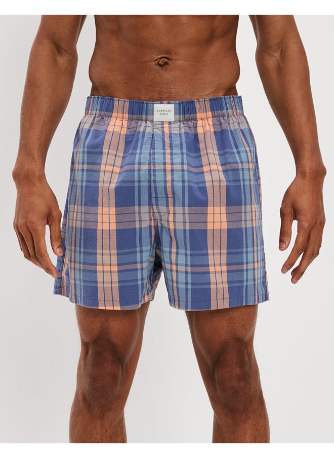 American Eagle - AEO Plaid Stretch Boxer Short - Image 1