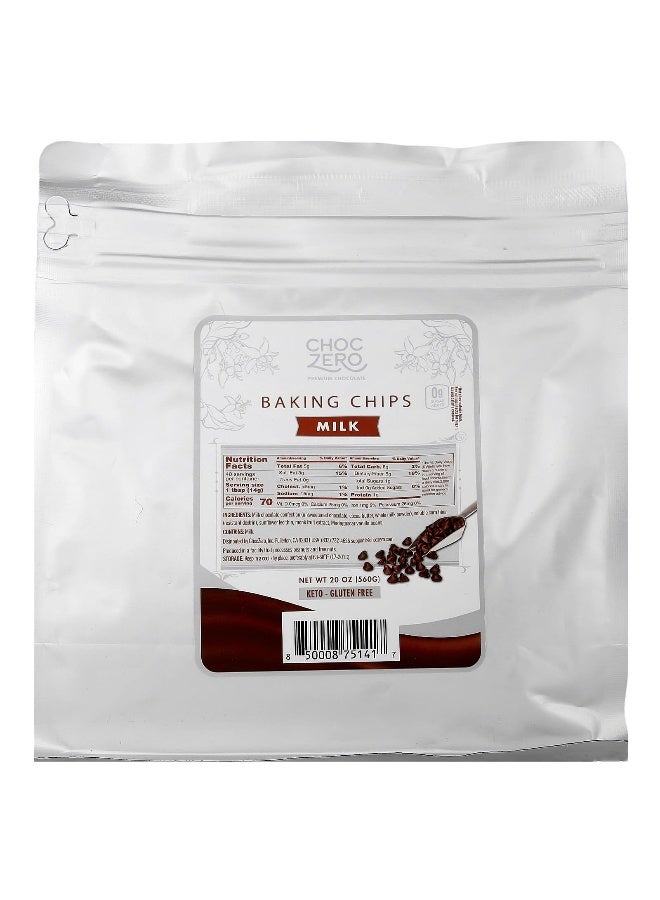 CHOCZERO شوك زيرو، رقائق الخبز، حليب، 20 أونصة (560 جرام) - Image 1