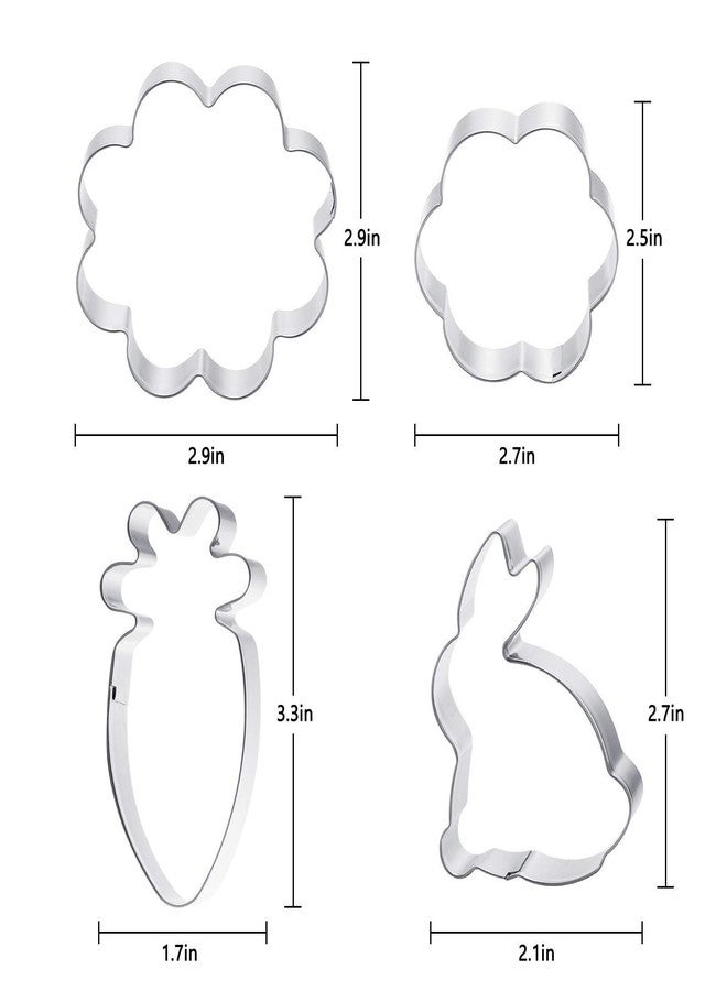 Kasmoire 9pcs Easter Cookie Cutter Set with Sugar Stir Needle - Image 3