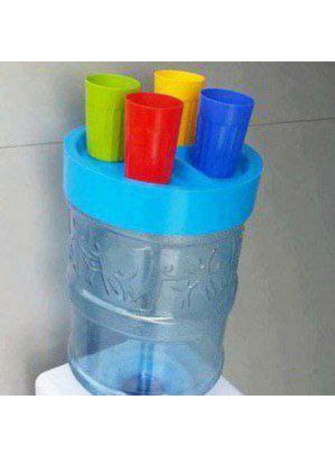 Beverage Storage Solution - Lightweight Plastic Cup Holder for Water Bottles, Ideal for Organized and Space-Conscious Environments - Image 2