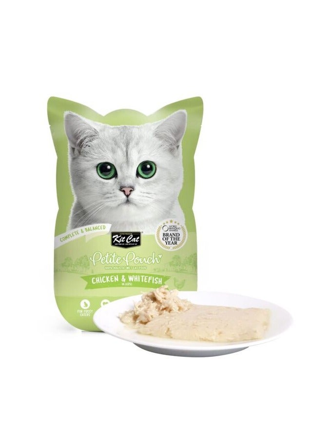 كيت كات - كيس صغير 70 جرام - دجاج وسمك أبيض (علبة واحدة - 24 قطعة) - Image 2