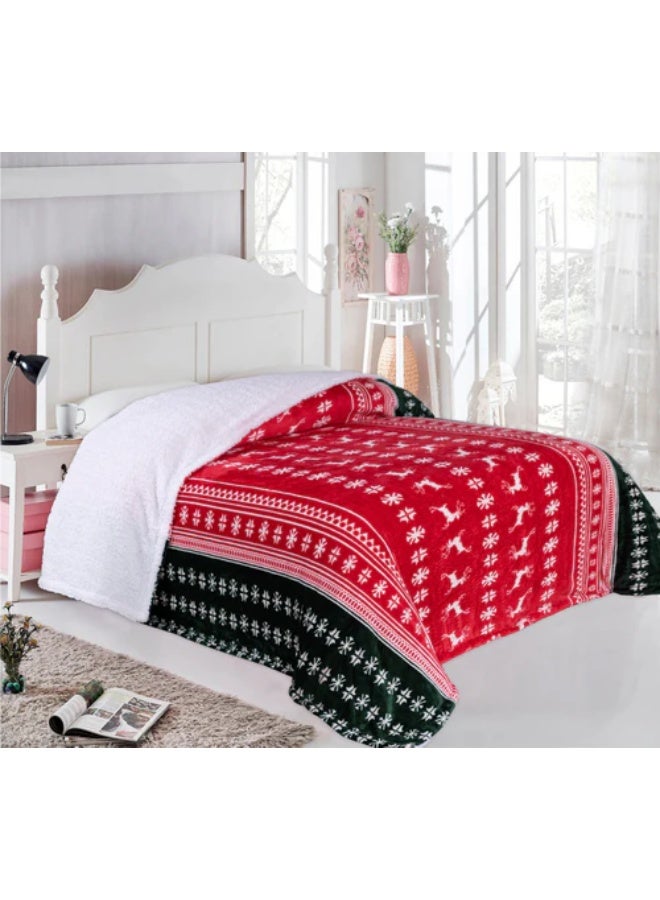 شيربا  مطبوع  فانيلا  (أحمر  x  صنوبر) - Image 2