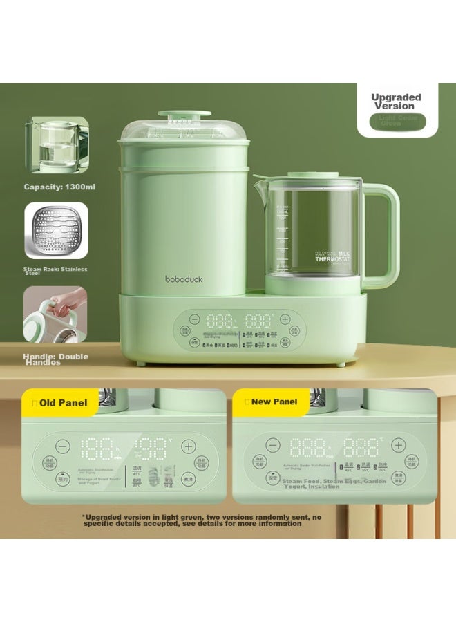 Boboduck Large-mouth Duck Constant Temperature Kettle, Milk Warmer, Sterilizer, And Dryer All-in Machine, Milk Dispenser, Two-in Baby Bottle Sterilizer Pot, F6238 Green - Image 4
