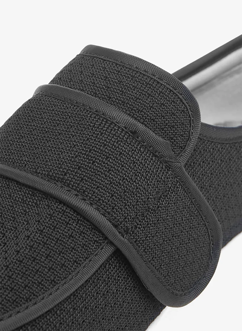 Le Confort BLACK Flap Detail Slip-On Comfort Diabetic Shoes for Women | Best Price UAE