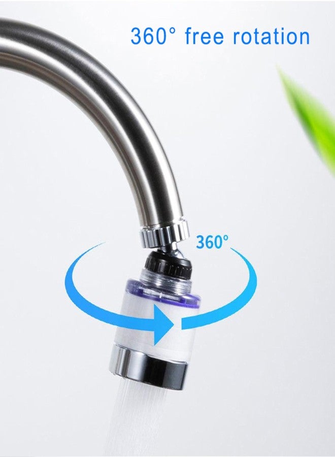 WaterCharm Sink Filter Water Faucet, Universal 360 ° Rotating Bathroom Sink Filter, Kitchen Faucet Water Filter-Removes Chlorine Fluoride Heavy Metals Hard Water for Home Kitchen (1 Pcs) - Image 3