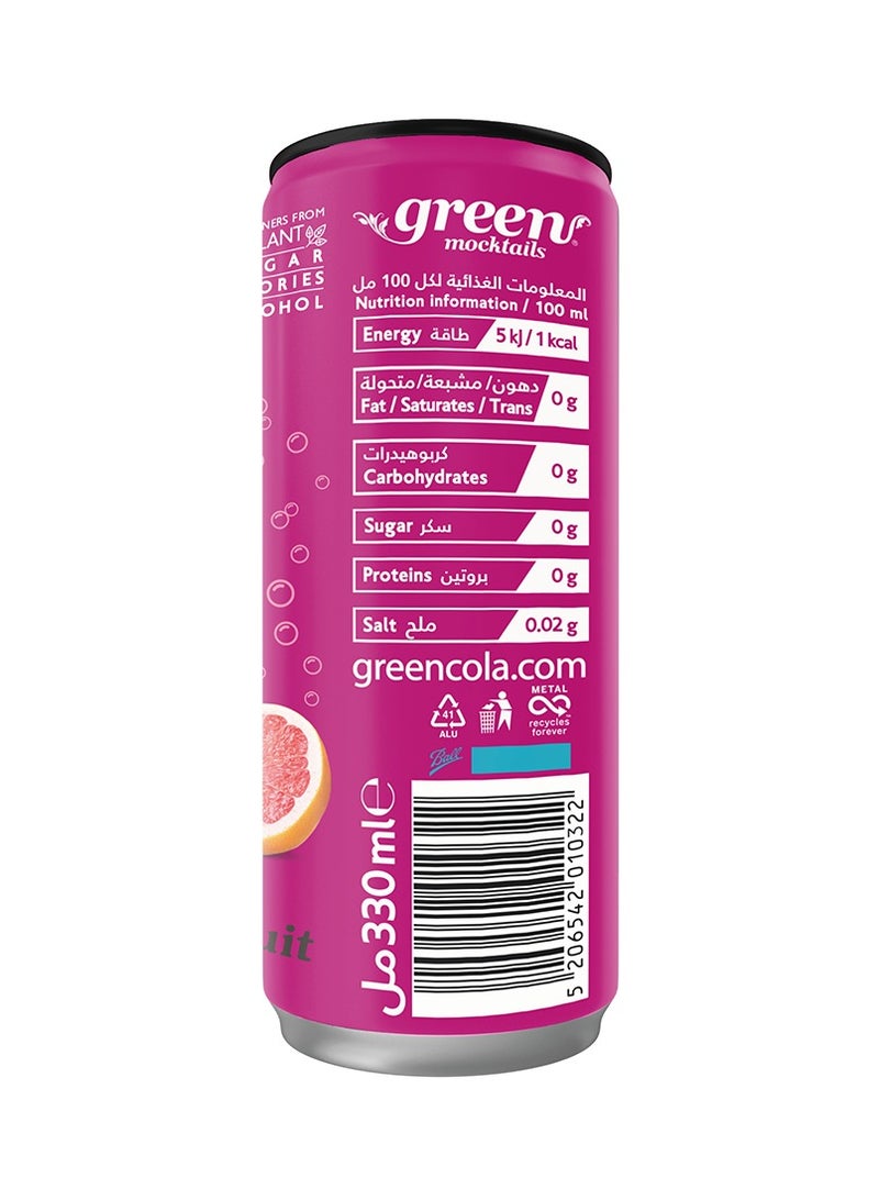 Green Cola Pink Grapefruit Mocktails Can 330ml - Image 3