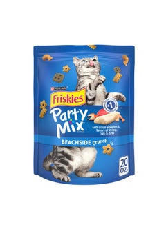 PURINA Purina Friskies Cat Treats, Party Mix Beachside Crunch - 20 oz. Pouch  - Image 1