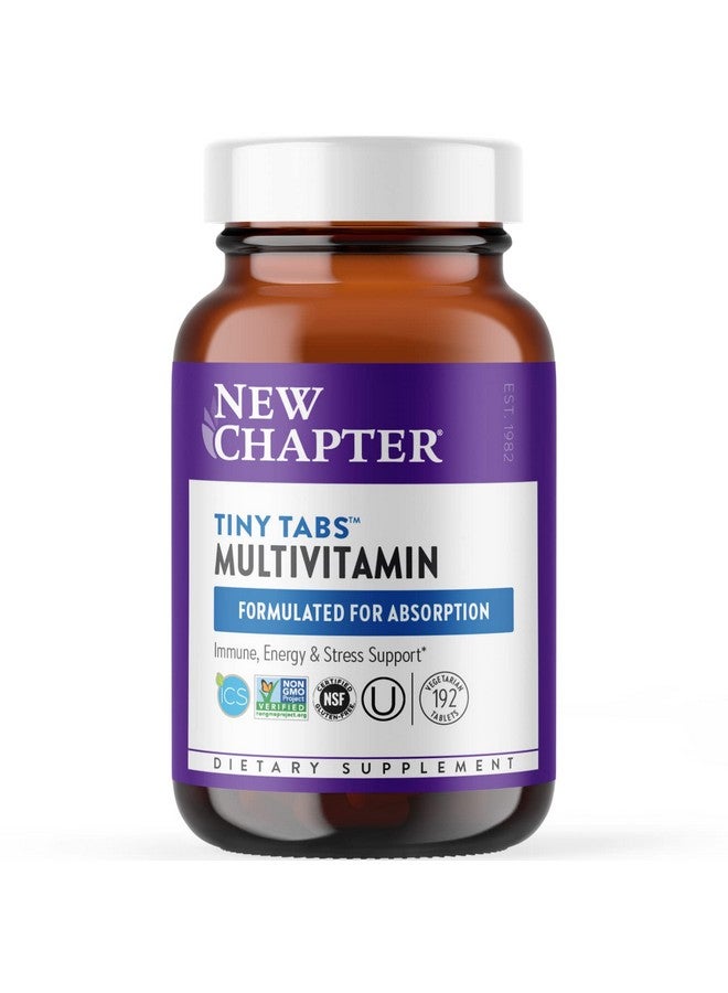 New Chapter Tiny Tabs Multivitamin With Energy Stress And Immune Support + Vitamin D3 + B Vitamins 192 Count - Image 1