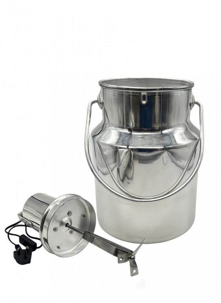 Generic Aluminum milk shaker 13 liters Italian  - Image 2