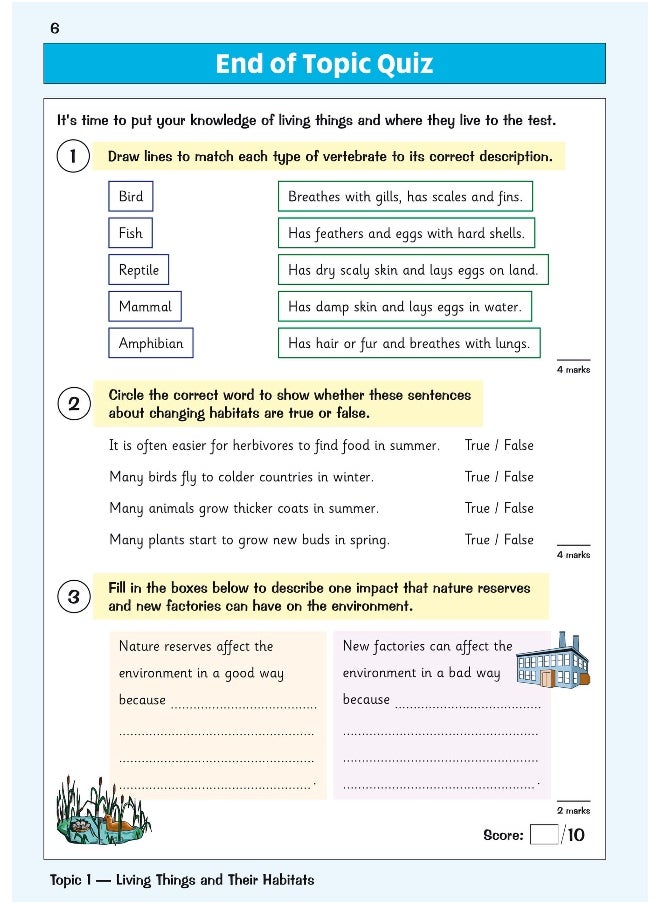 null - KS2 Science Year 4 Targeted Question Book (includes answers) - Image 1