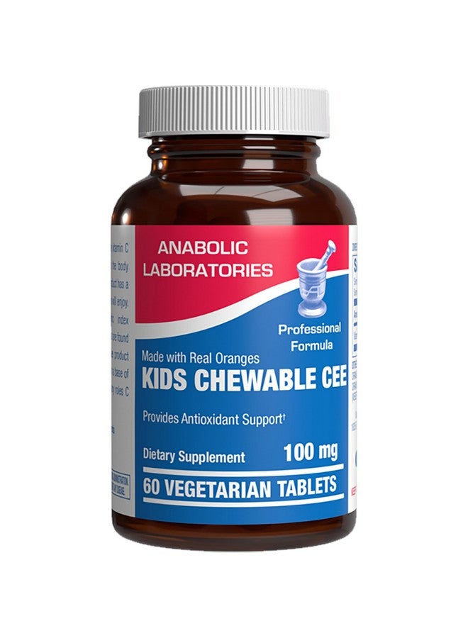 Anabolic Laboratories Kids Vitamin C Chewable Tablets - Delicious & Nutritious Chewable Vitamin C for Kids Immune Support and Overall Wellness - Made with Real Oranges and No Artificial Flavors or Colors - 60 Servings - Image 1