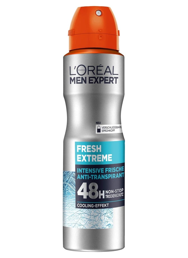 loreal paris L'Oreal Men Expert Fresh Extreme 48H Anti-Perspirant Deodorant Spray, 150ml​ 