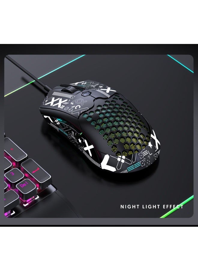 Free wolf Freewolf M5 Lightweight Wired Gaming Mouse - Image 1