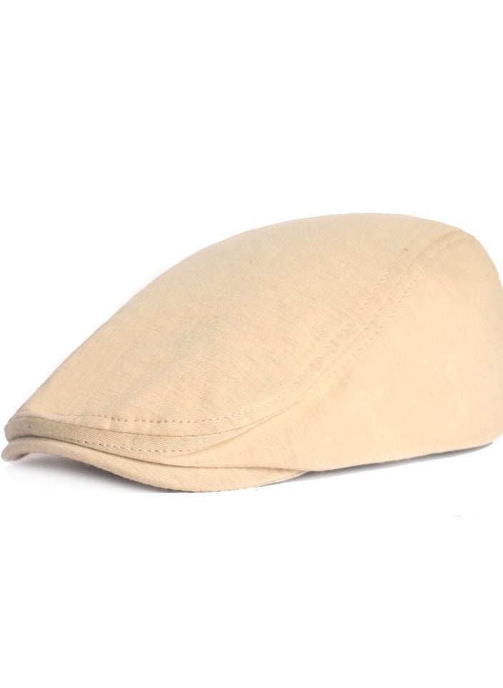 Loquat - Solid wool Beret Beige - Image 1
