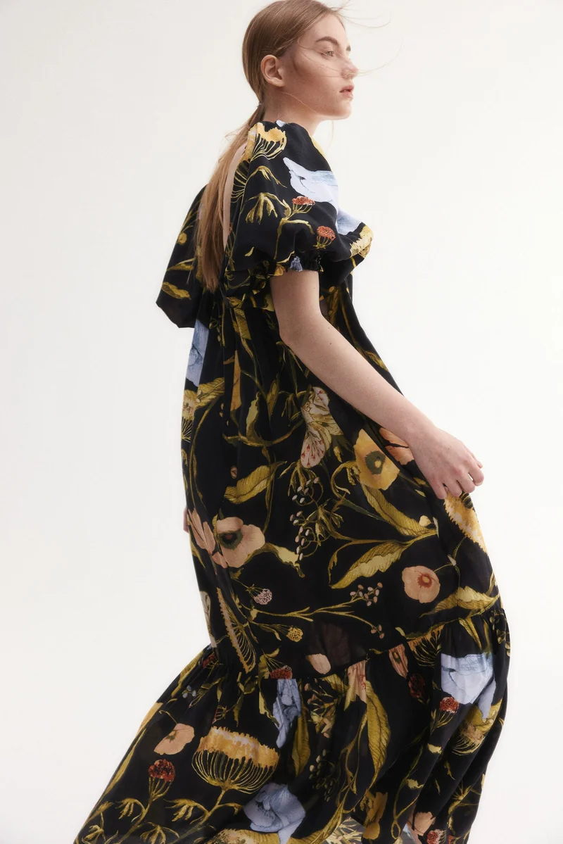 H&M Square-neck maxi dress