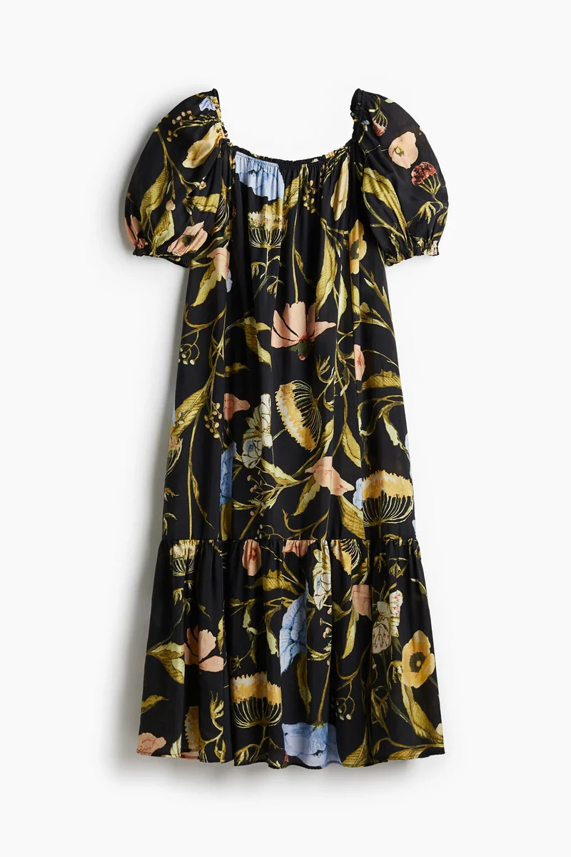 اتش اند ام Square-neck maxi dress