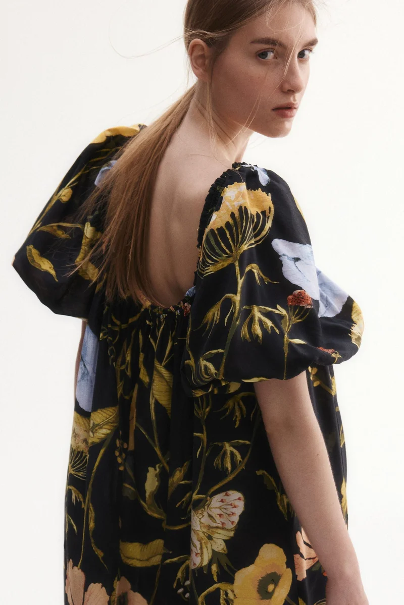 H&M Square-neck maxi dress