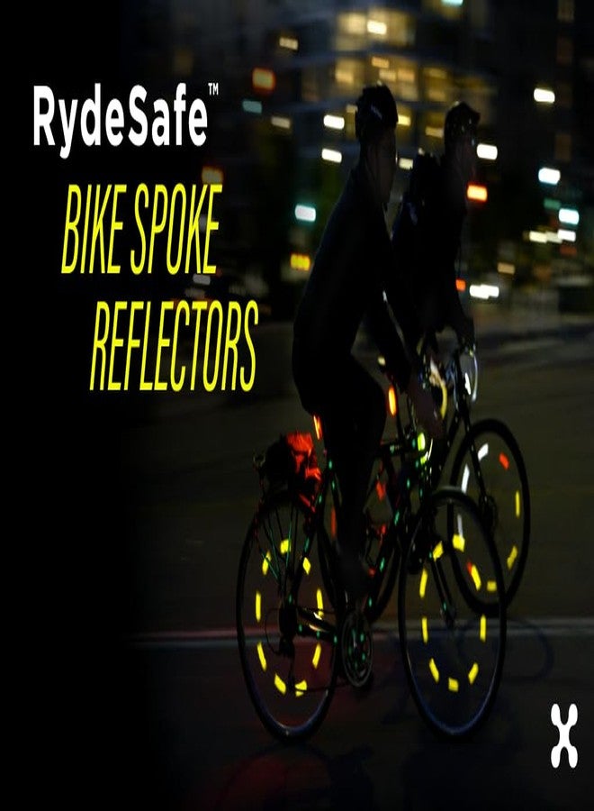 RydeSafe Bike Spoke Reflector Kit - Chevron - White - Image 2