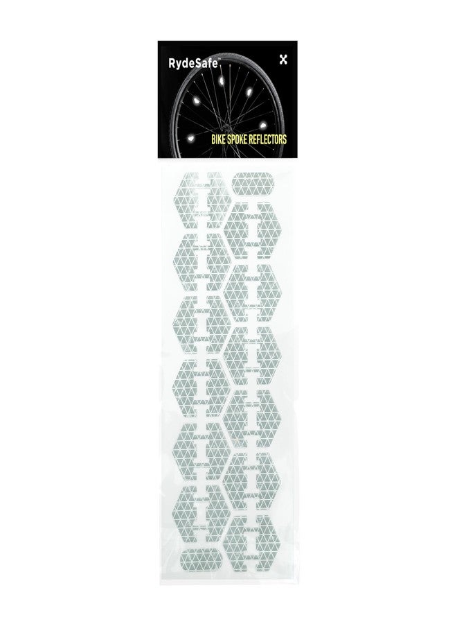 RydeSafe Bike Spoke Reflector Kit - Chevron - White - Image 1