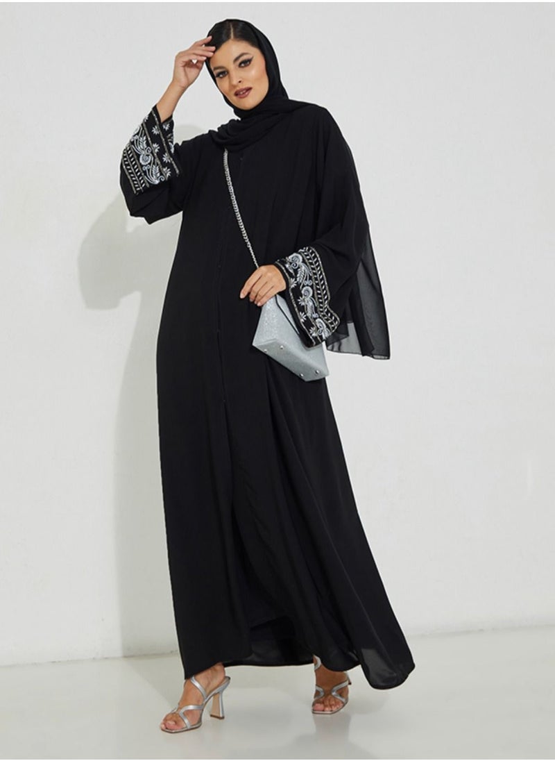 Abaya Wide Pearl Sleeve - pzsku/Z7F4B5919C41EFE9A144BZ/45/_/1670160610/4c4cf181-cb41-4e49-be85-884a0e6d4403