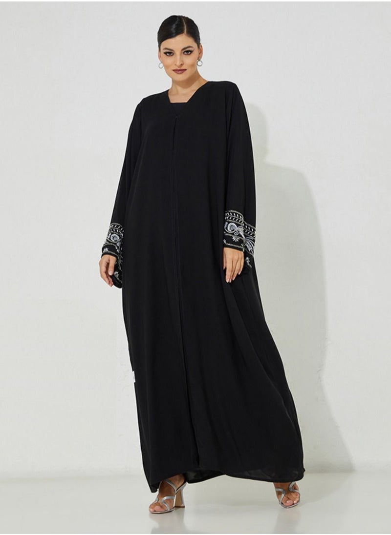 Abaya Wide Pearl Sleeve - pzsku/Z7F4B5919C41EFE9A144BZ/45/_/1670160610/7f8600eb-5bc5-4830-a63d-26214df153df