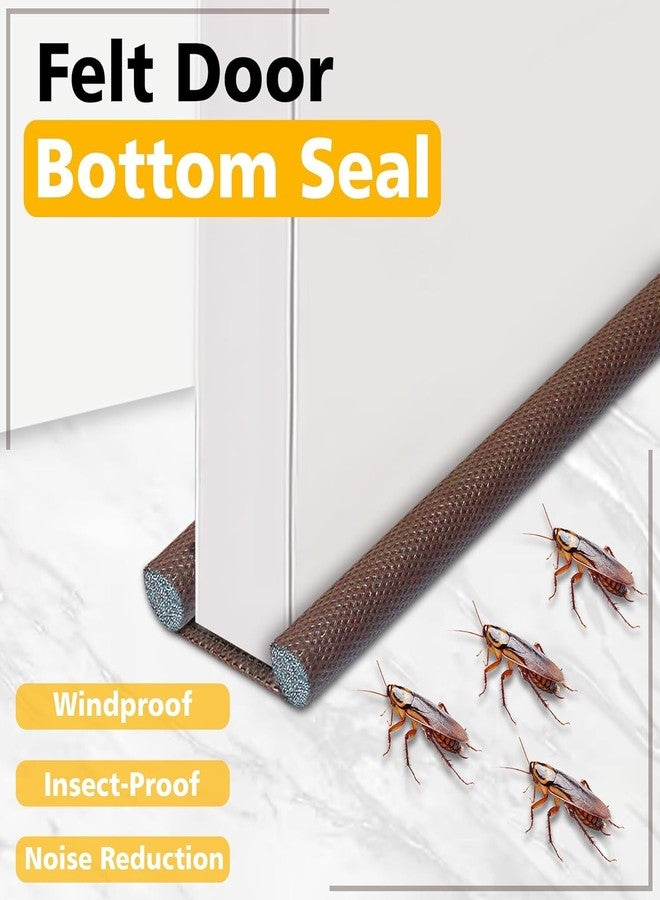 Great Gadgets G2 Door Bottom Sealing Guard, Gap Space Filler Brown Colour, 39 Inch Length, Protection from Insects, Dust & Water, Noise Cancellation, Cooling Leakage Protection Pack of - (4) - Image 3