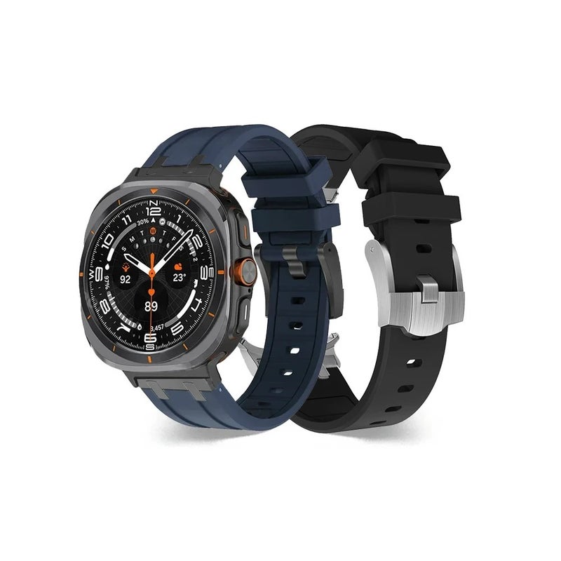 Bluejw Stainless Steel Connector Silicone Watch Band Replacement Strap for Samsung Galaxy Watch Ultra 44/47mm - Image 4