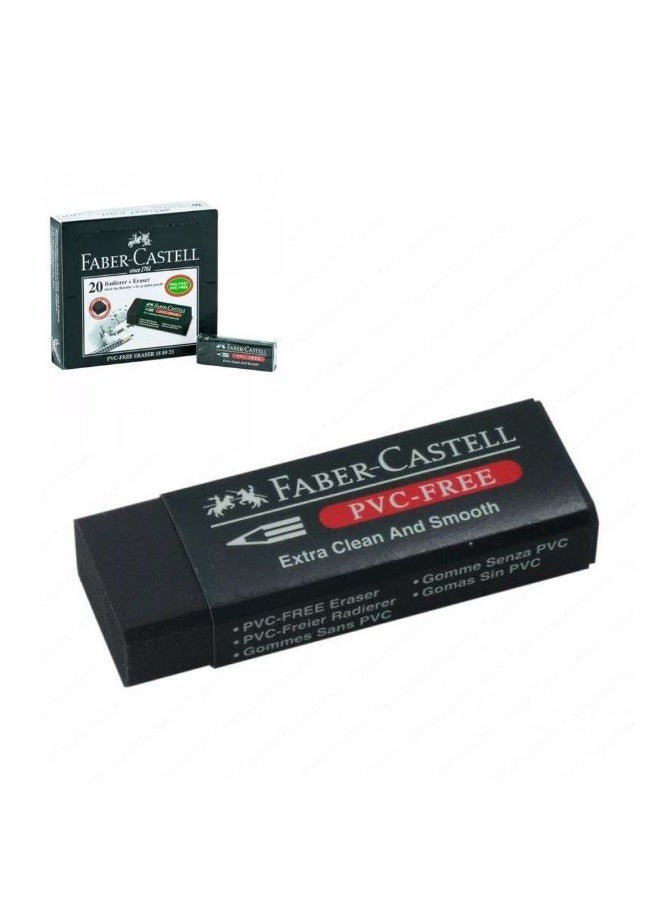 Faber Castle FaBER CaSTELL Eraser Set, 5 Pieces, Large - Black - Image 3
