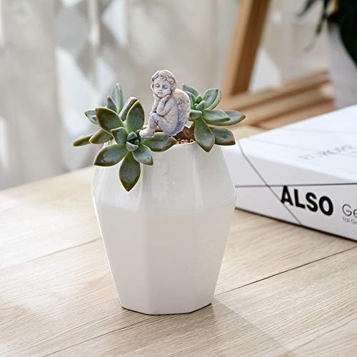 MUAMAX Decorative Angel Garden Stakes 2 Pack Miniature Angel Fairy Garden Angel Ornaments Small Angel Memorial Statue Fairy Garden Accessories - Image 3