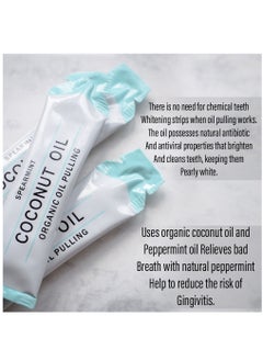 Kanza Natural Coconut Oil Pulling Mouthwash Sachets 14 Pieces 10ml Each Teeth Whitening & Reducing Bad Breath Coconut Pulling Oil for Oral Health Reduce Bad Mouth Odor Cavity & Gums Sensitivity Unisex  - Image 5