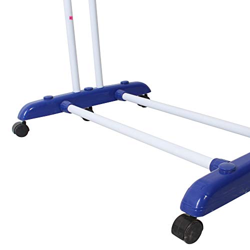 GRAZIA collapsable Portable Compact -Premium Cloth Drying Stand with Wheels - King Jumbo - 3 Poll - 3 Layer -Made in India - Image 5