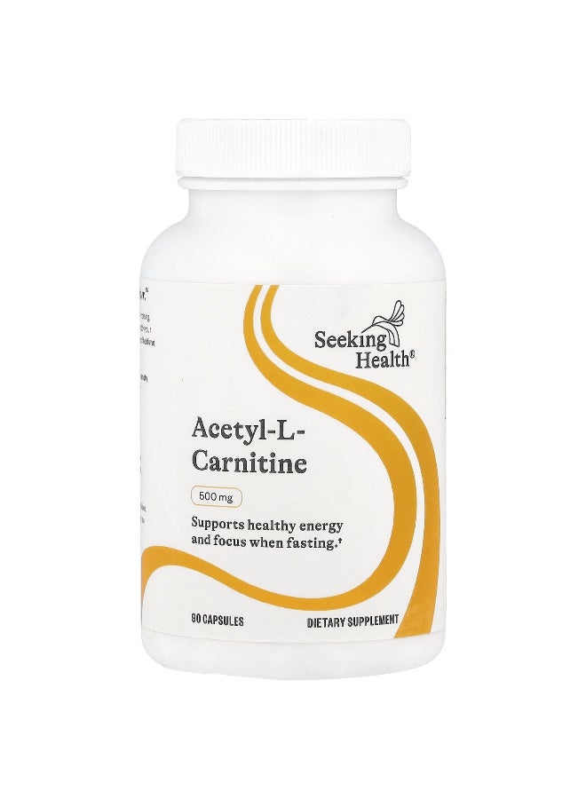 Seeking Health Seeking Health, Acetyl-L-Carnitine, 500 mg, 90 Capsules  - Image 1