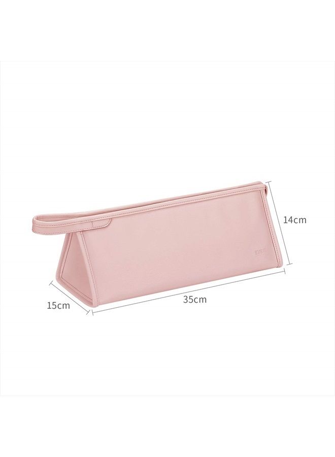 Buwico PU Leather Travel Case Portable Storage Bag for Dyson Airwrap Styler/Dyson Supersonic Hair Dryer, Waterproof Anti-scratch Dustproof Shockproof Protection Organizer Travel Gift Case (Pink) - Image 4