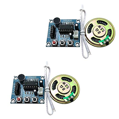 Ximimark 2Pcs ISD1820 Sound Voice Recording Playback Module Sound Recorder Board With Microphone Audio Loudspeaker - Image 1