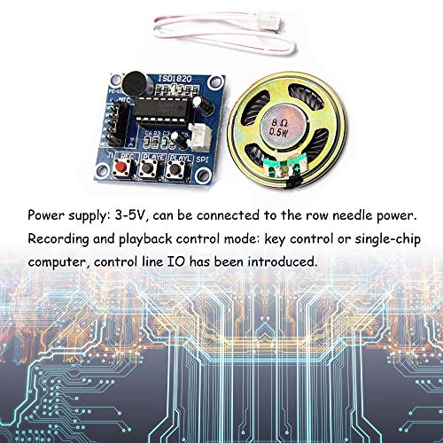 Ximimark 2Pcs ISD1820 Sound Voice Recording Playback Module Sound Recorder Board With Microphone Audio Loudspeaker - Image 5