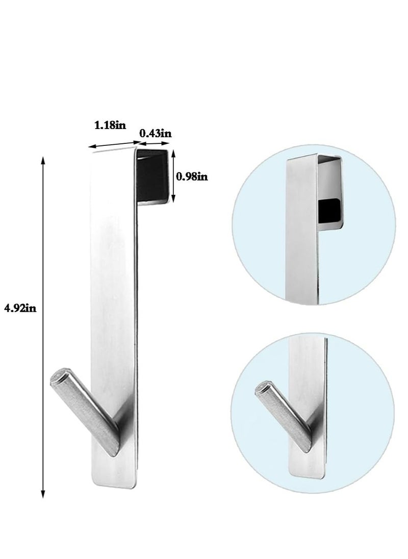Oasisgalore Towel Shower Door Hooks for Bathrooms,3Pcs Heavy Duty Towel Hooks for Frameless Glass Shower Door (12.5cm)  - Image 2