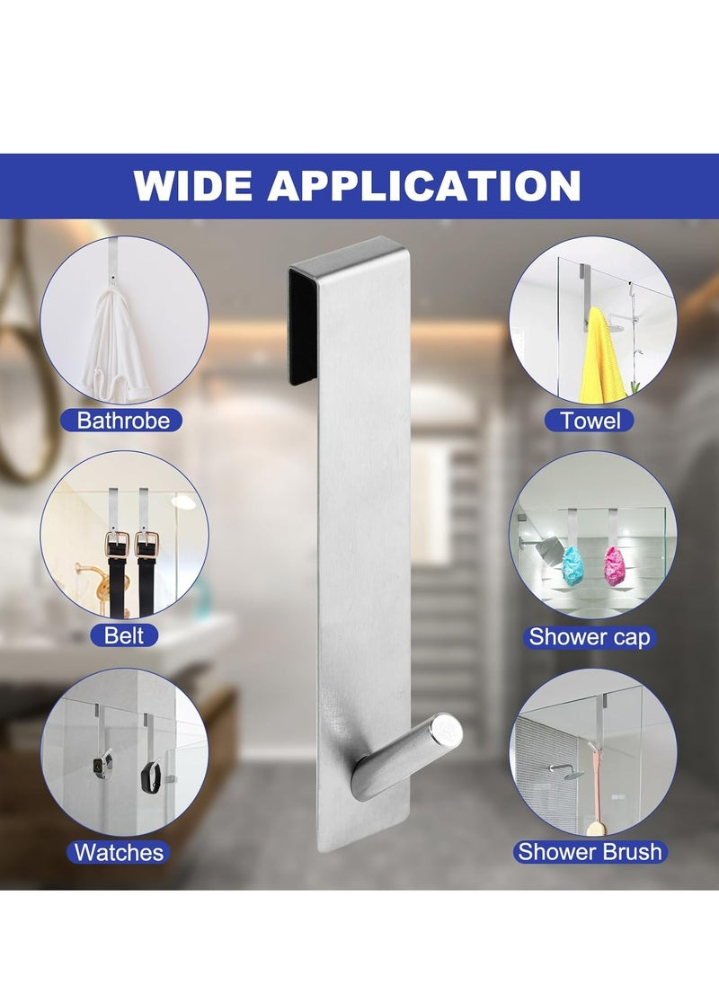 Oasisgalore Towel Shower Door Hooks for Bathrooms,3Pcs Heavy Duty Towel Hooks for Frameless Glass Shower Door (12.5cm)  - Image 5